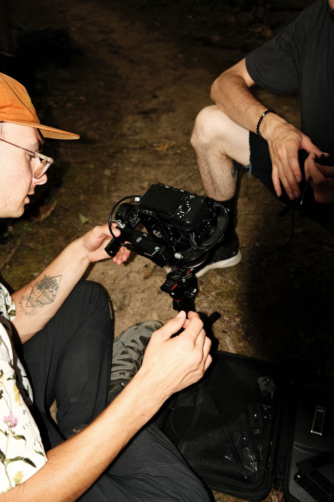 Gimbal build, night exterior