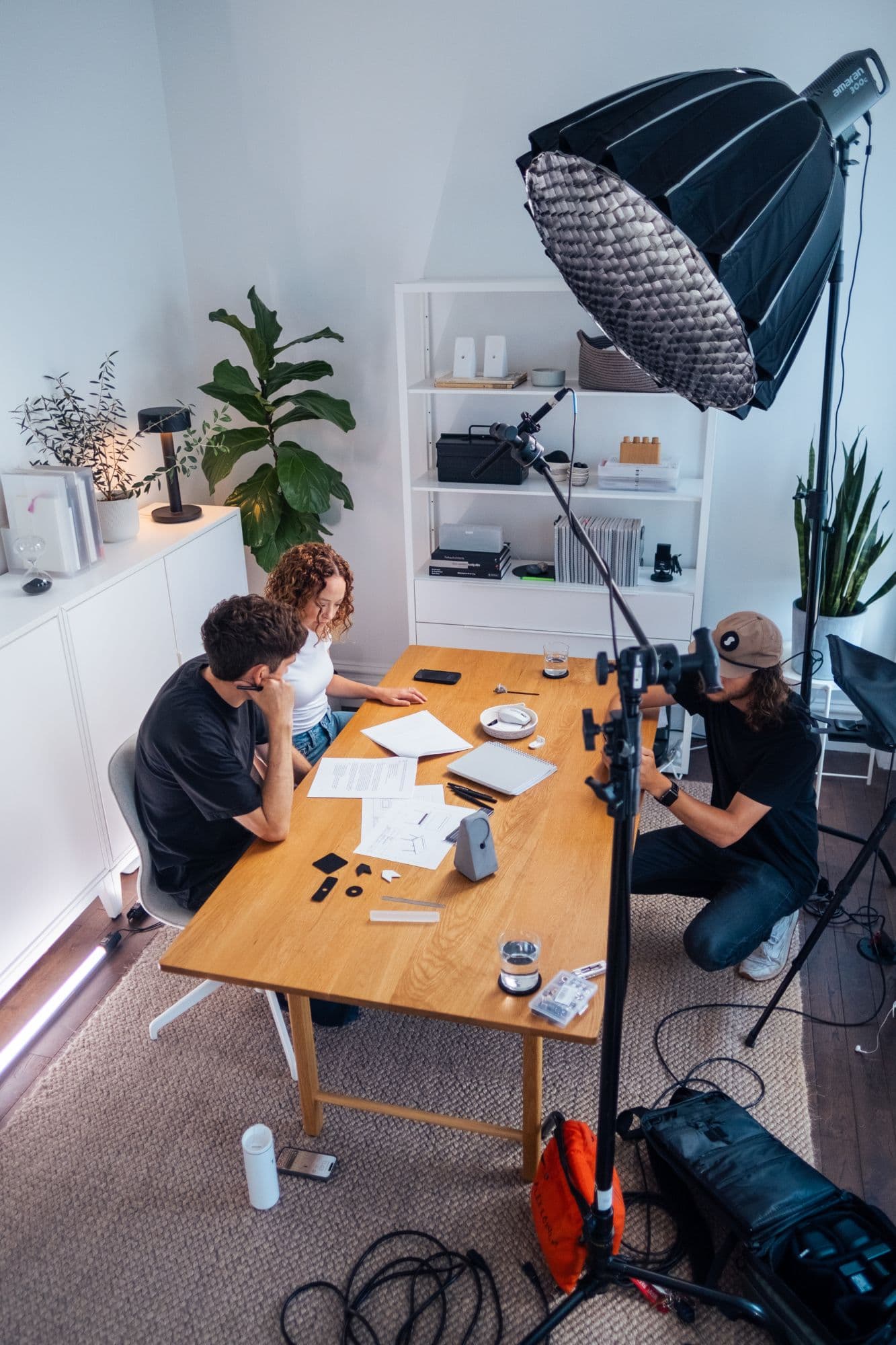 Lighting the interview